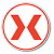 Xpertly logo on white circle background, used as a bullet point